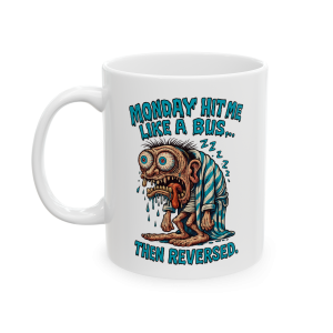 11oz Monday Hit Me Like a Bus – Goblin of the Week Mug